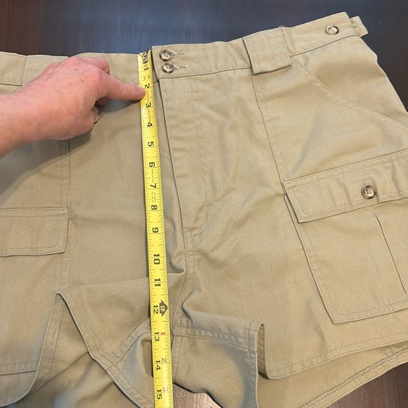 TILLEY ENDURABLES Vintage ‘Give Em Hell’ High Waist Cargo Travel Safari Shorts - Picture 4 of 15
